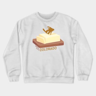 Snowboard Butter Carving | Crested Butte Colorado Crewneck Sweatshirt